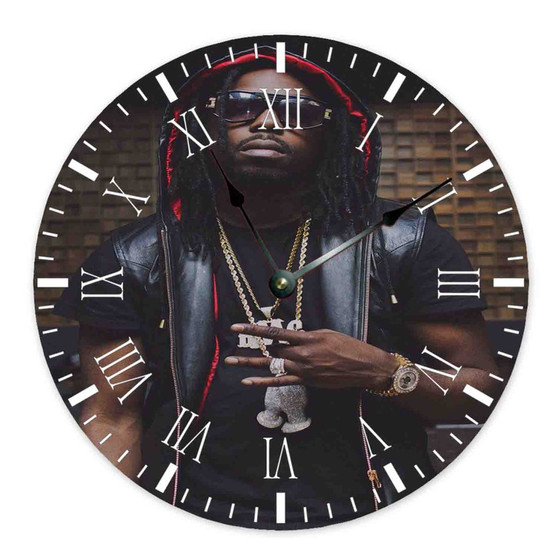 Young Scooter Best Custom Wall Clock Wooden Round Non-ticking