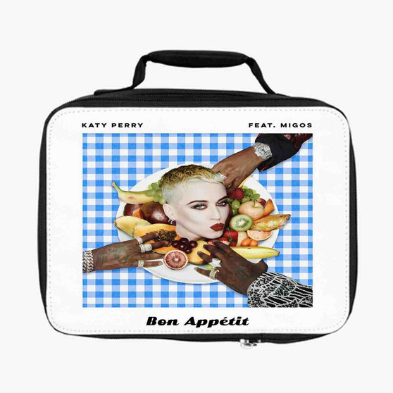 Bon Appetit Katy Perry Feat Migos Lunch Bag Fully Lined and Insulated for Adult and Kids