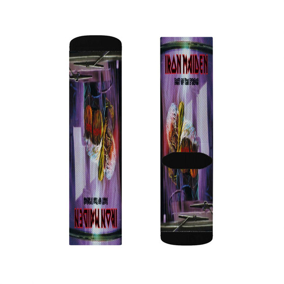 Iron Maiden B Sides and Rarities Polyester Sublimation Socks White