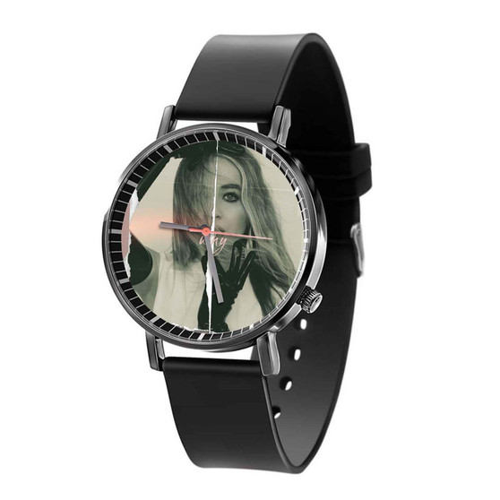 Sabrina Carpenter Why Quartz Watch Black Plastic With Gift Box