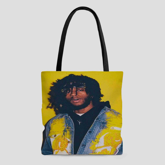 6Lack Tote Bag AOP With Cotton Handle