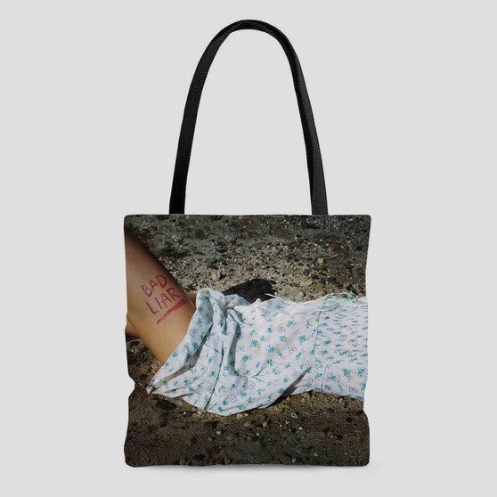 Bad Liar Selena Gomez Tote Bag AOP With Cotton Handle