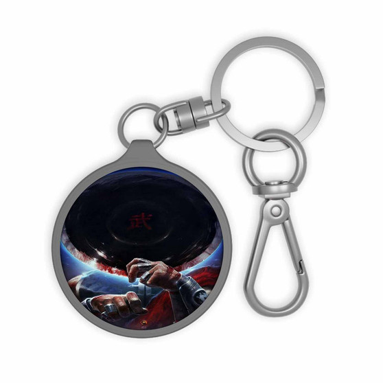 Kung Lao Mortal Kombat X Keyring Tag Keychain Acrylic With TPU Cover
