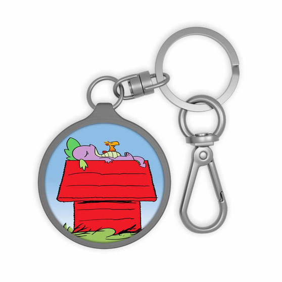 My Little Pony as Snoopy Keyring Tag Keychain Acrylic With TPU Cover