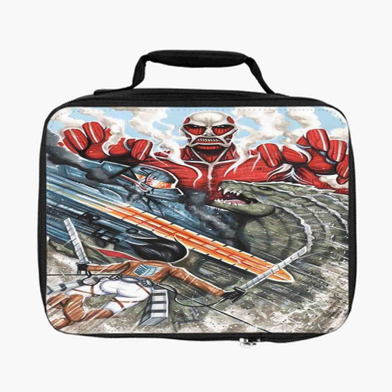 Attack on Godzilla Lunch Bag Fully Lined and Insulated for Adult and Kids