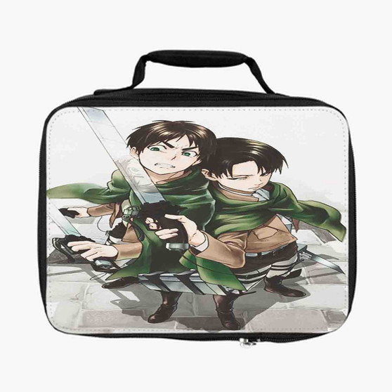 Eren Rivaille Shingeki no Kyojin Lunch Bag Fully Lined and Insulated for Adult and Kids