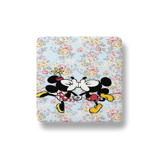 Mickey Mouse and Minnie Mouse Pattern Magnet Refrigerator Porcelain