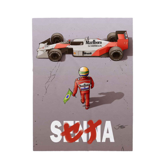 Ayrton Senna Akira Polyester Bedroom Velveteen Plush Blanket