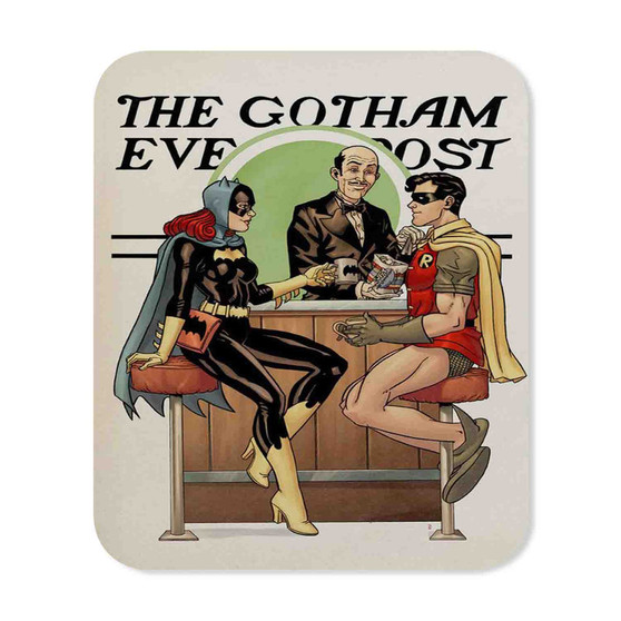 Catwoman and Robin The Gotham Mouse Pad Gaming Rubber Backing