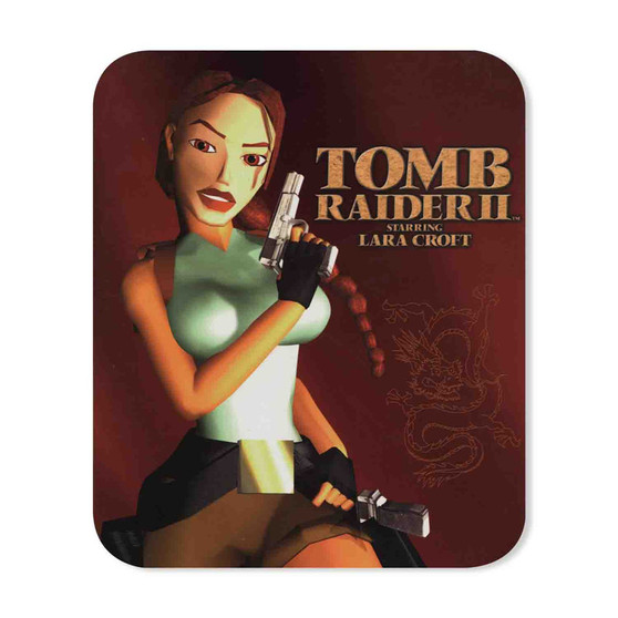 Tomb Raider Lara Croft Mouse Pad Gaming Rubber Backing