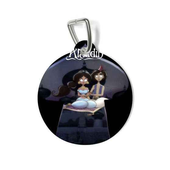 Aladdin and Jasmine Tim Burton Pet Tag for Cat Kitten Dog