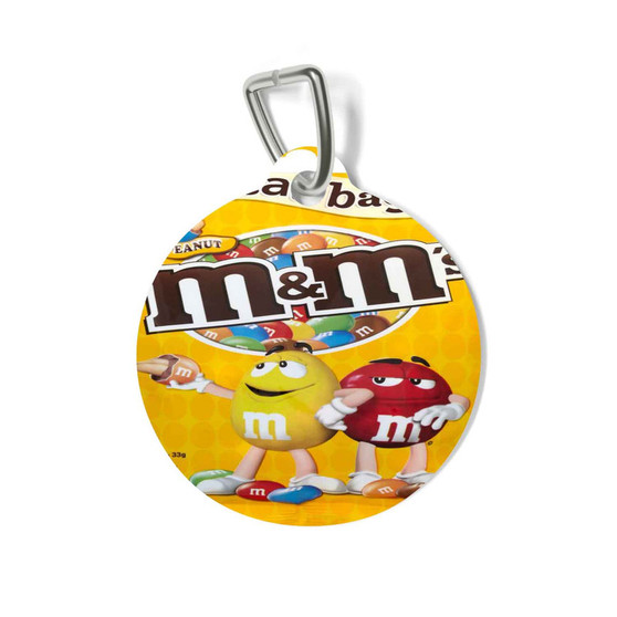 M M S Peanut Chocolate Pet Tag for Cat Kitten Dog