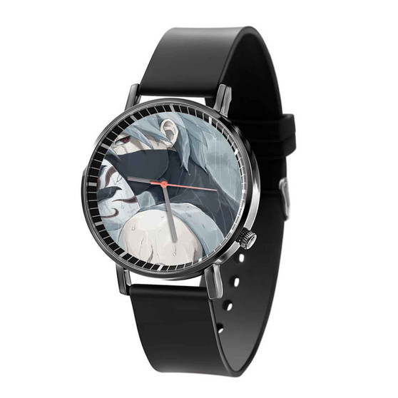 Kakashi Hatake Naruto Shippuden Quartz Watch Black Plastic With Gift Box