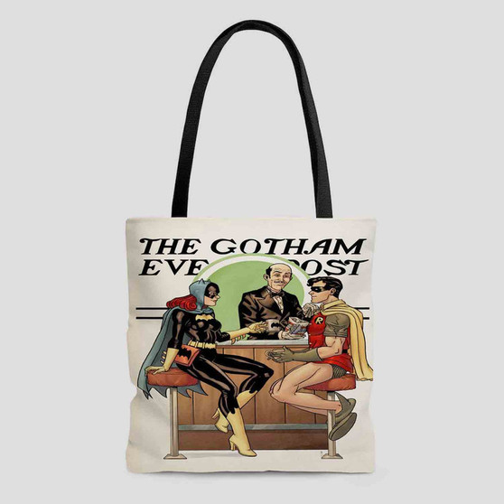 Catwoman and Robin The Gotham Tote Bag AOP With Cotton Handle