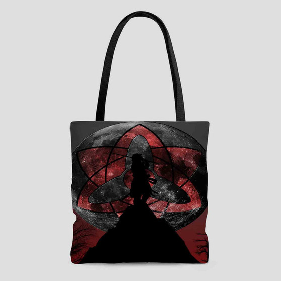 Sasuke Mangekyou Sharingan Tote Bag AOP With Cotton Handle