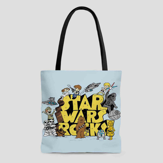 Star Wars Rocks Tote Bag AOP With Cotton Handle