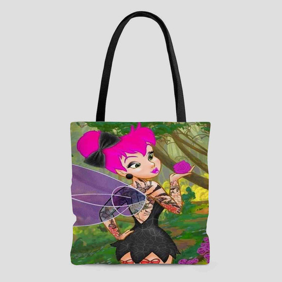 Tinkerbell Punk Disney Tote Bag AOP With Cotton Handle
