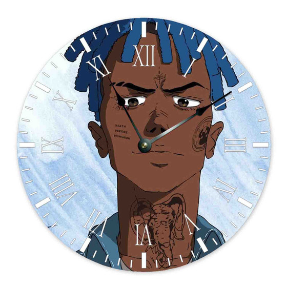 XXXTentacion Sauce Wall Clock Round Non-ticking Wooden