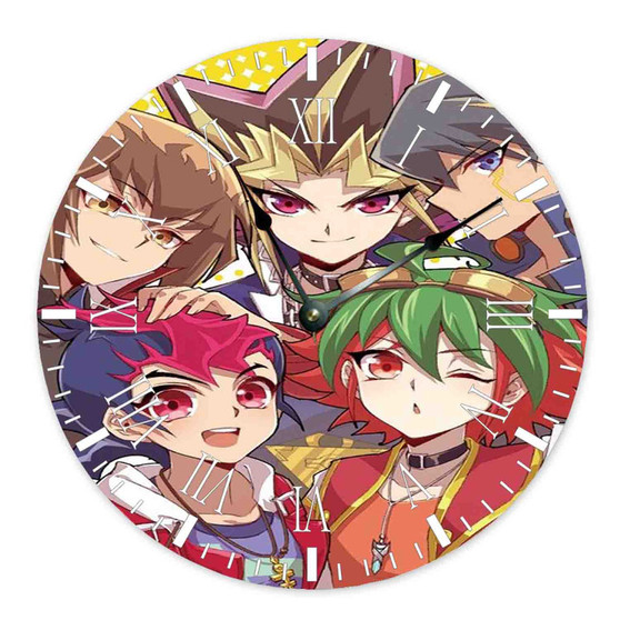 Yu Gi Oh Generation Wall Clock Round Non-ticking Wooden