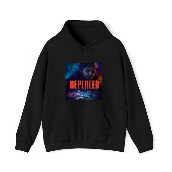 REPLACED Video Game Cotton Polyester Unisex Heavy Blend Hooded Sweatshirt