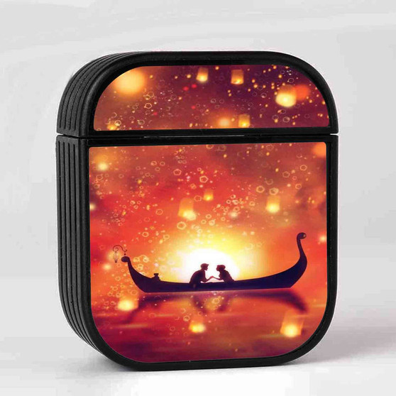 Disney Tangled Night Romantic Custom AirPods Case Cover Sublimation Hard Durable Plastic Glossy