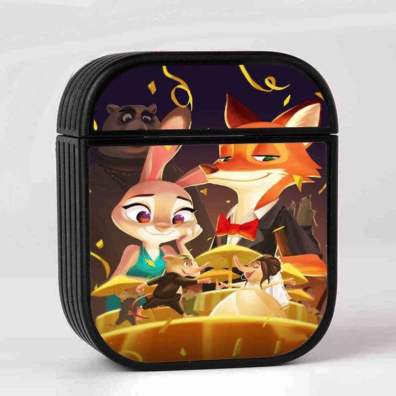 Disney Zootopia Dancing Custom AirPods Case Cover Sublimation Hard Durable Plastic Glossy