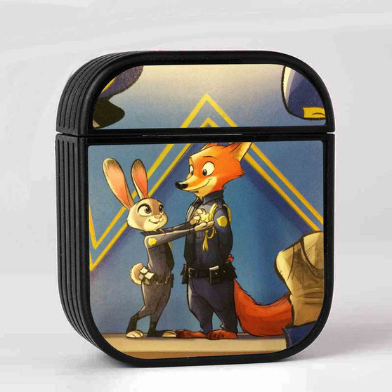 Disney Zootopia Police Custom AirPods Case Cover Sublimation Hard Durable Plastic Glossy