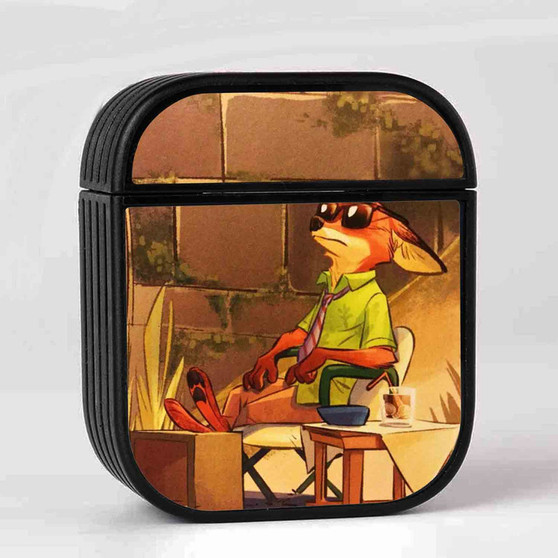 Enjoy Nick WIlde Zootopia Custom AirPods Case Cover Sublimation Hard Durable Plastic Glossy