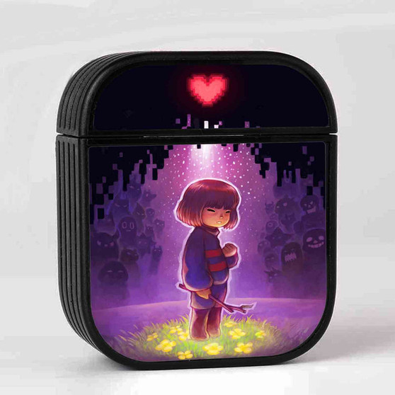 Frisk Undertale Custom AirPods Case Cover Sublimation Hard Durable Plastic Glossy