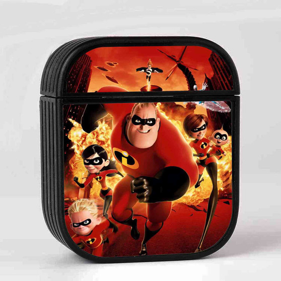 The Incredibles Art Custom AirPods Case Cover Sublimation Hard Durable Plastic Glossy