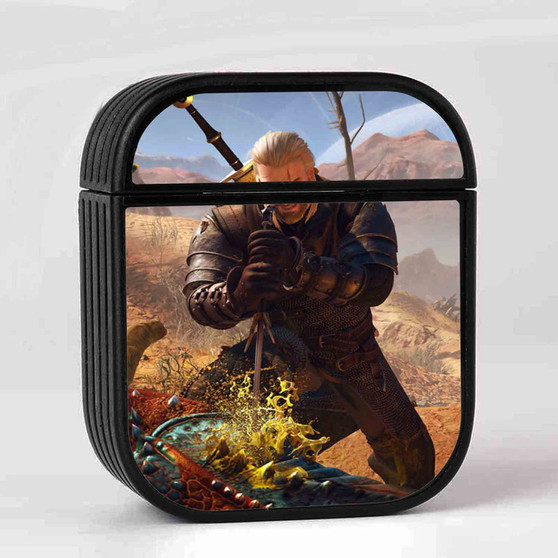 The Witcher 3 Wild Hunt Custom AirPods Case Cover Sublimation Hard Durable Plastic Glossy