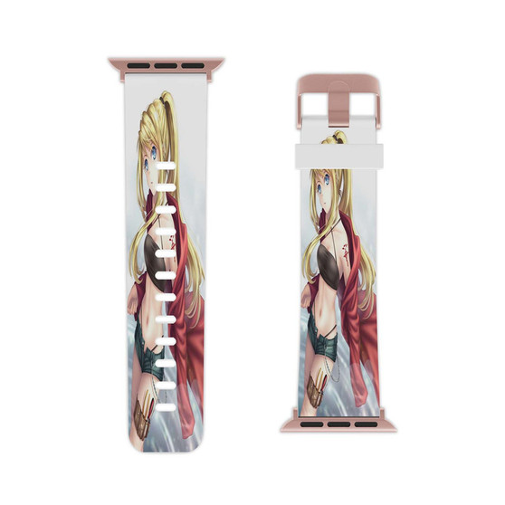 Winry Rockbell Fullmetal Alchemist Brotherhood Art Custom Apple Watch Band Professional Grade Thermo Elastomer Replacement Straps