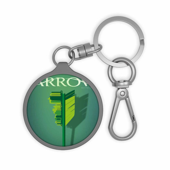 Arrow Art Custom Keyring Tag Keychain Acrylic With TPU Cover
