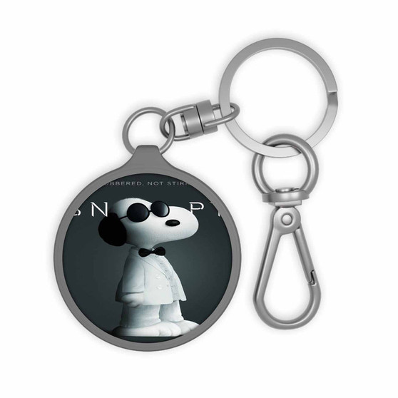 Snoopy Art Custom Keyring Tag Keychain Acrylic With TPU Cover