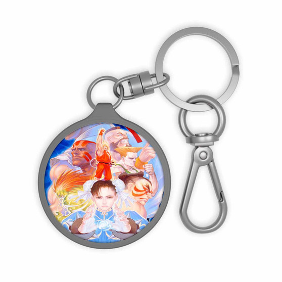 Street Fighter II Turbo Hyper Fighting Custom Keyring Tag Keychain Acrylic With TPU Cover