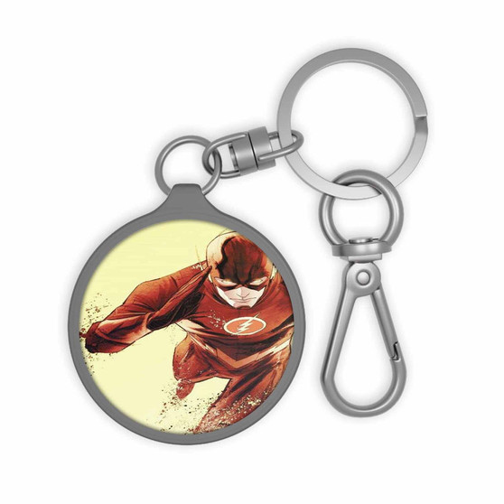 The Flash Art Custom Keyring Tag Keychain Acrylic With TPU Cover