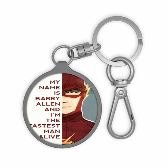 The Flash Quotes Custom Keyring Tag Keychain Acrylic With TPU Cover