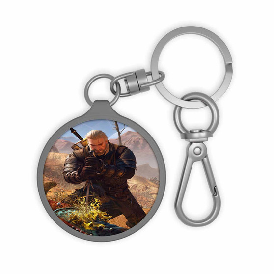 The Witcher 3 Wild Hunt Custom Keyring Tag Keychain Acrylic With TPU Cover