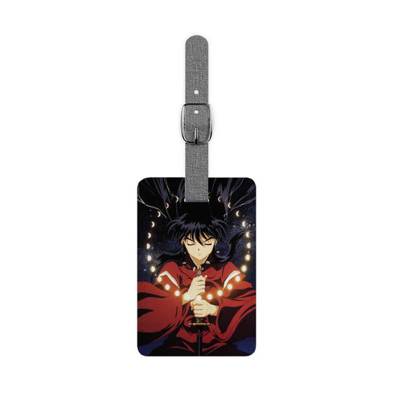 Inuyasha Art Custom Polyester Saffiano Rectangle White Luggage Tag Card Insert