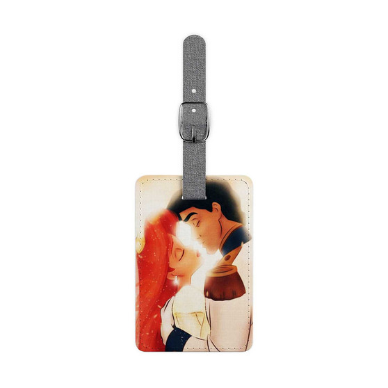 Kiss Ariel and Eric Custom Polyester Saffiano Rectangle White Luggage Tag Card Insert