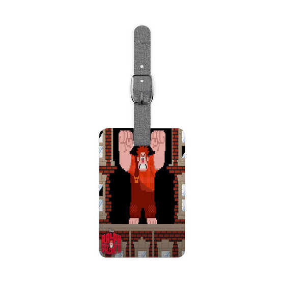 Wreck It Ralph Spaccatutto Custom Polyester Saffiano Rectangle White Luggage Tag Card Insert