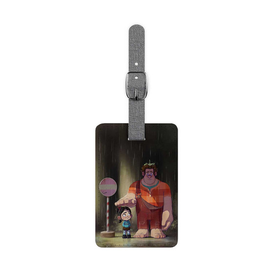 Wreck it Ralph Totoro Custom Polyester Saffiano Rectangle White Luggage Tag Card Insert