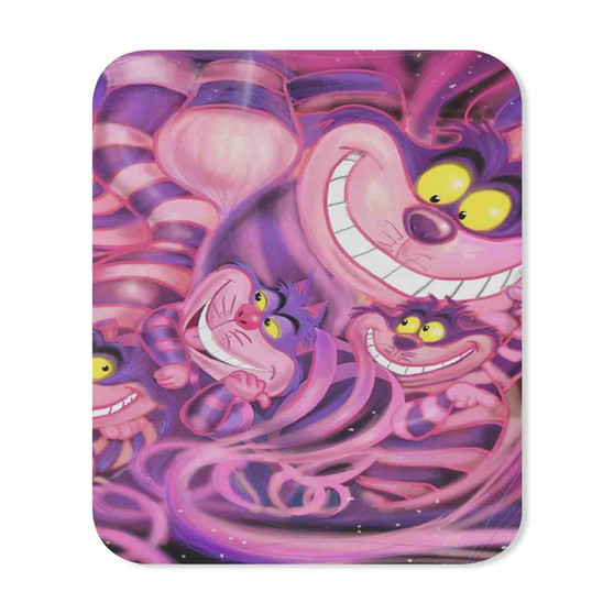 Cat Cheshire Alice in Wonderland Custom Mouse Pad Gaming Rubber Backing