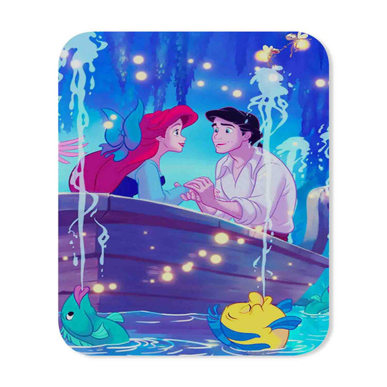 Disney Ariel and Eric The Little Mermaid Custom Mouse Pad Gaming Rubber Backing