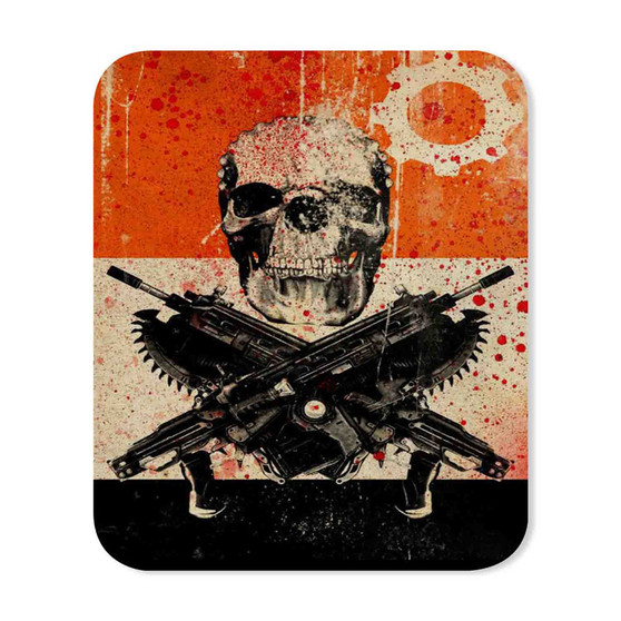 Gears Of War 3 Custom Mouse Pad Gaming Rubber Backing