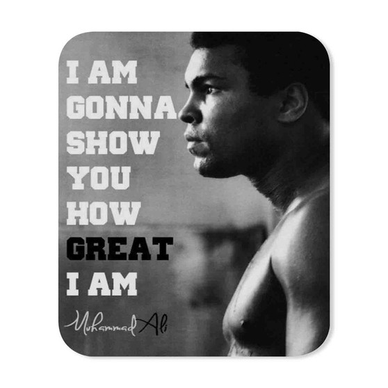 Muhammad Ali Quotes Art Custom Mouse Pad Gaming Rubber Backing