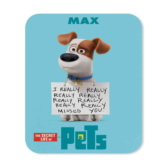 The Secret Life of Pets Max Custom Mouse Pad Gaming Rubber Backing