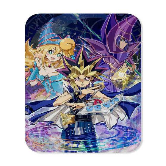 Yu Gi Oh Duel Monster Dark Magician Custom Mouse Pad Gaming Rubber Backing