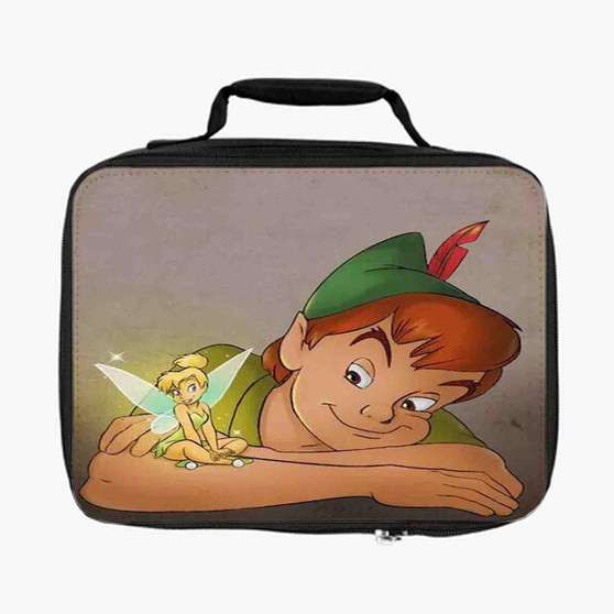 Disney Peter Pan and Tinkerbell Custom Lunch Bag Fully Lined and Insulated for Adult and Kids