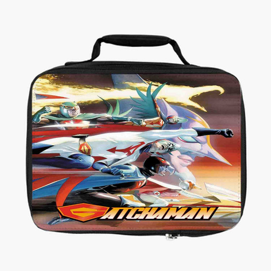 Gatchaman Custom Lunch Bag Fully Lined and Insulated for Adult and Kids